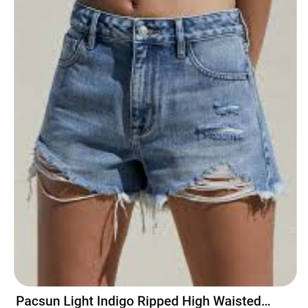 PacSun Light Blue Denim Shorts